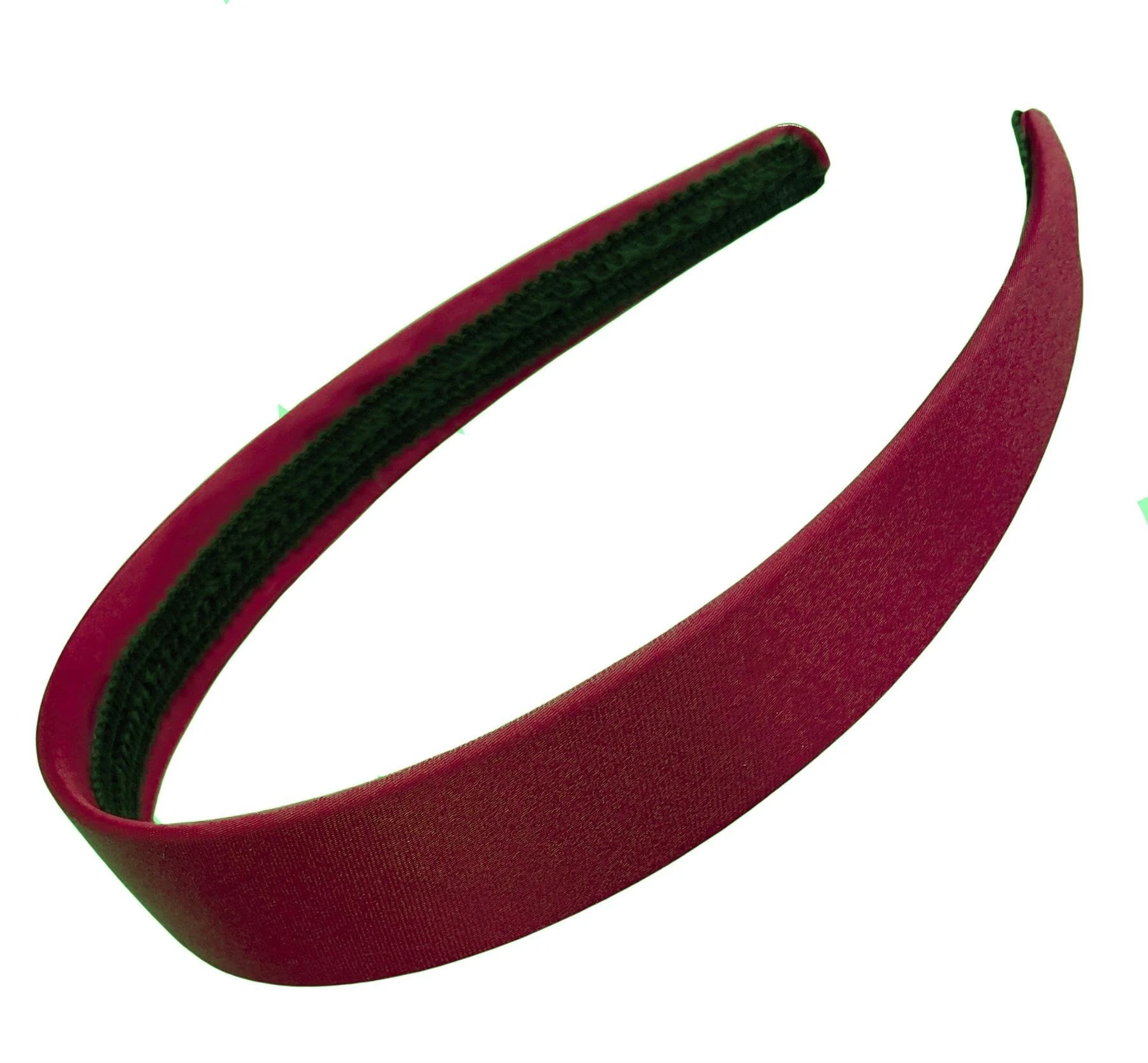 Glitz4Girlz 2.5cm (1") Burgundy Fabric Plastic Alice Band Hair Band Headband No Teeth