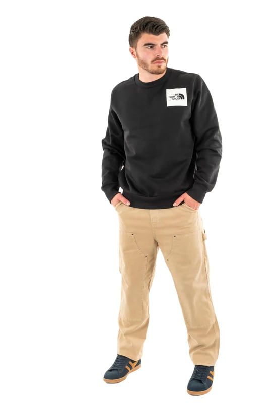 The North Face Men's Fine Crew Sweatshirt, Tnf Black, XXL
