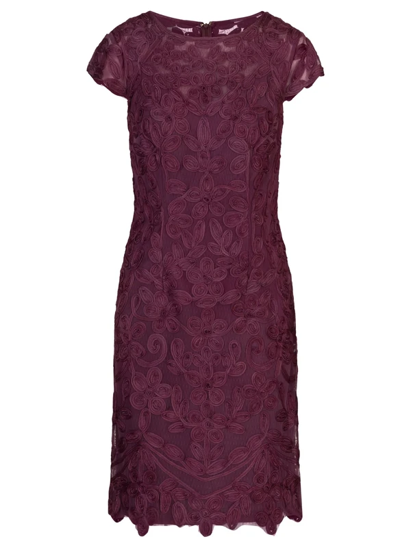 APART Fashion Women's Cocktailkleid Cocktail Dress, Plum, 14