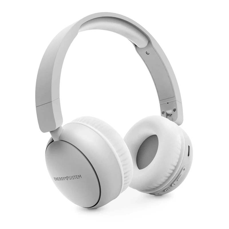 Energy Sistem Starlit Radio - Bluetooth Headphones with FM Radio (100% Recycled Plastic, MP3 Player and Micro SD Player, Bluetooth Technology) - Grey