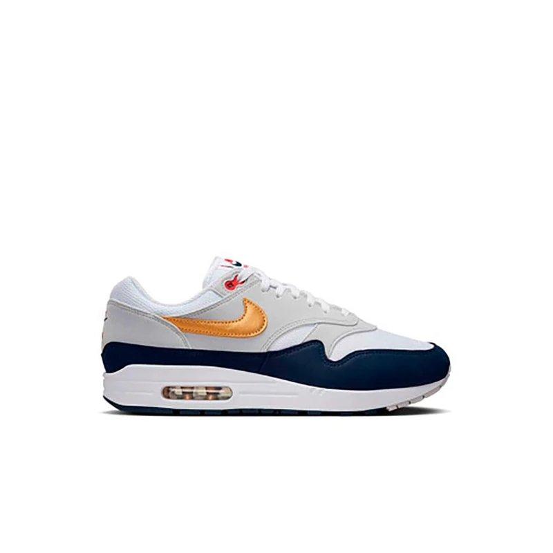 Nike HM9604-400 Air Max 1 Men Obsidian/Metallic Gold-White UK 7