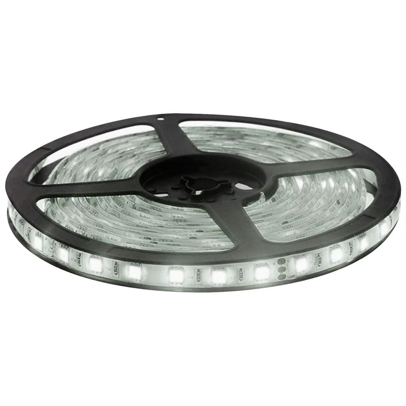 Brightium 12V 3M 28W IP65 Cool Light LED Strip Kit Ideal for Decorative Lighting and DIY Projects.