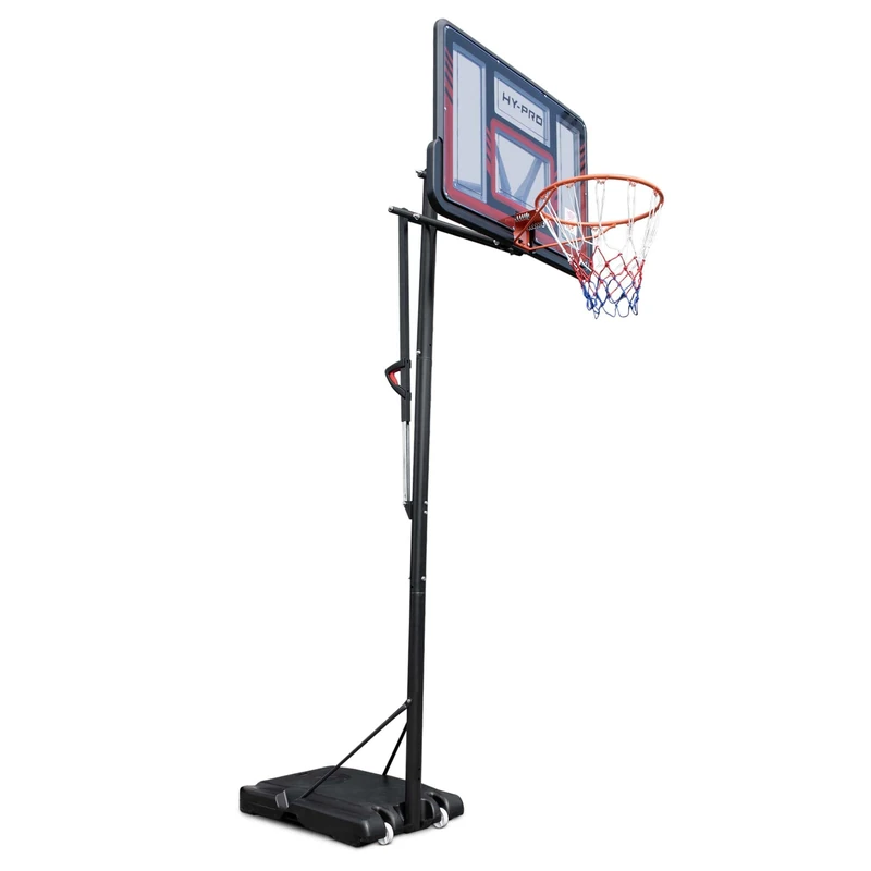 Hy-Pro Adjustable Basketball Stand With Handle - 2.3m - 3.05m, With Wheels, Portable, Backboard, Basketball Hoop, For Adults & Kids, Great Gift Idea