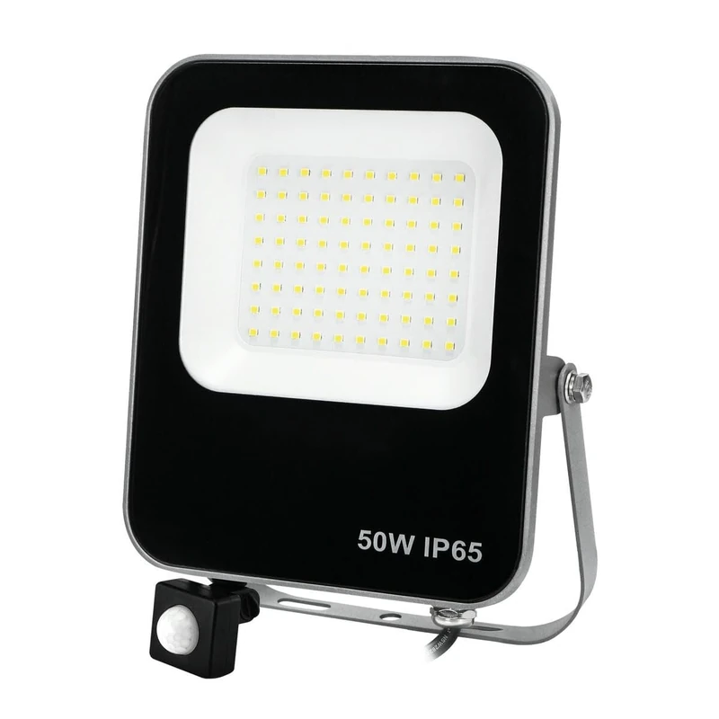 Brightium 50W LED Projector with Sensor, Cool Light, Ideal for Lighting up Spaces with Energy Efficiency and Superior Quality, Perfect for Home or Office.