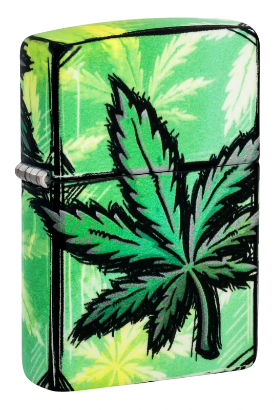 Zippo Glowing Leaves Design 540 Color Glow in The Dark Pocket Lighter