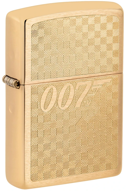 Zippo Textured James Bond 007™ Design Brushed Brass Pocket Lighter