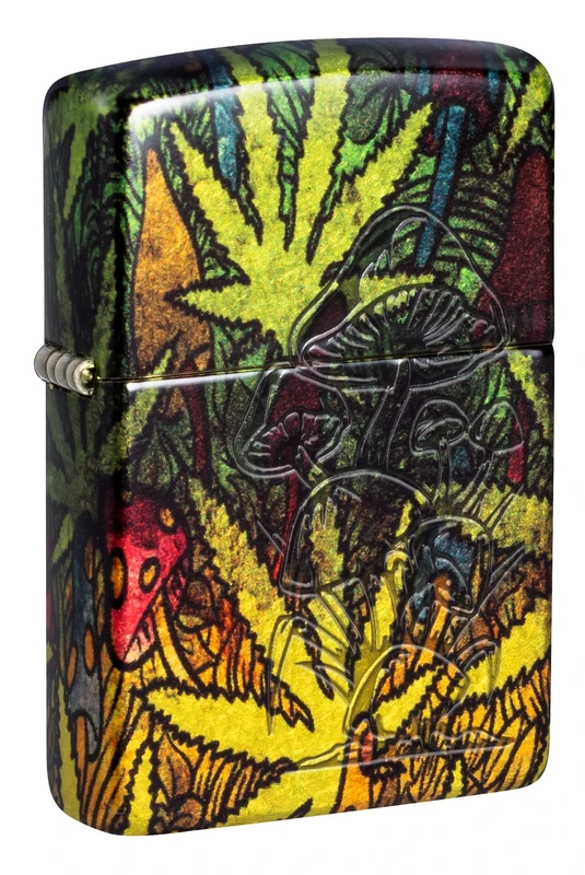 Zippo - Windproof Lighter, Counter Culture Design, 540° Tumbled Brass, Lustre/Fusion, Refillable, Reusable, Gift Box, Made in the USA