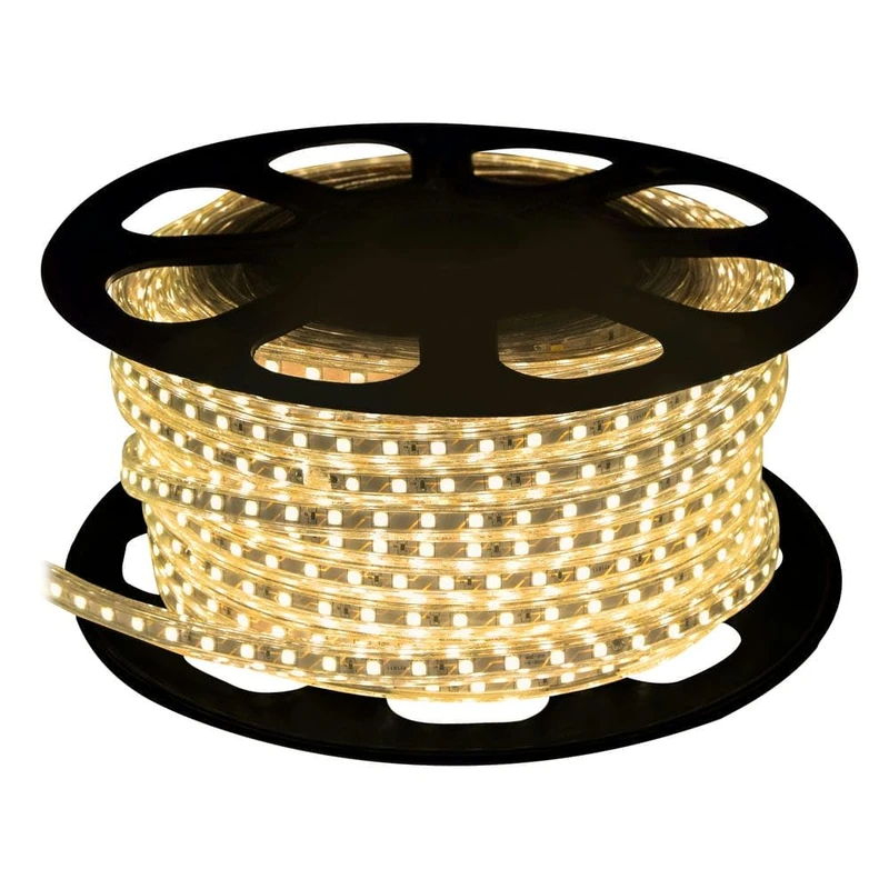 Brightium LED Strip 230V IP65 SMD2835 25M Warm Light Waterproof Ideal for Indoor and Outdoor Decorative and Ambient Lighting