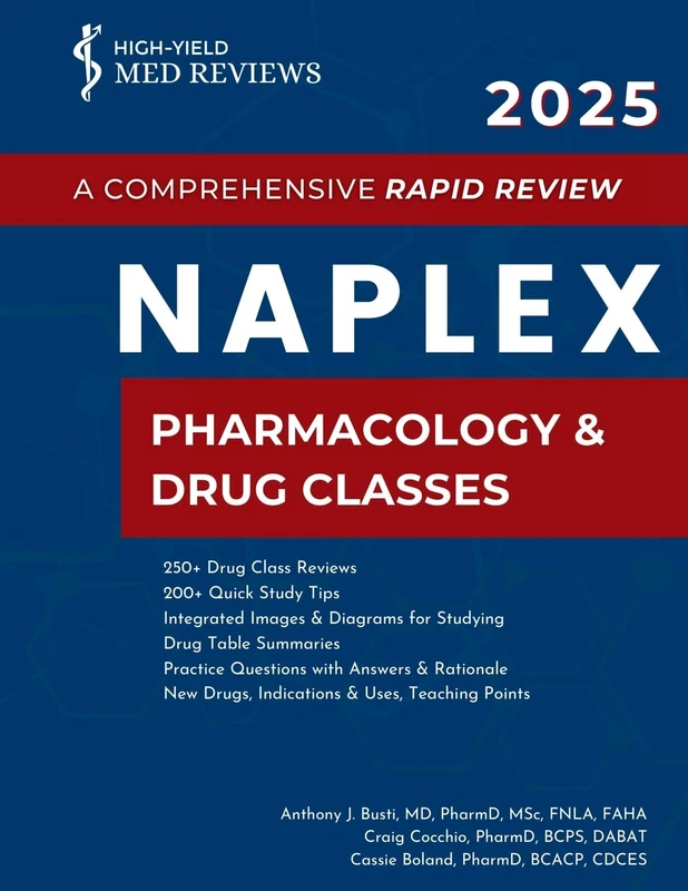 2025 NAPLEX - Pharmacology & Drug Classes: A Comprehensive Rapid Review: 2