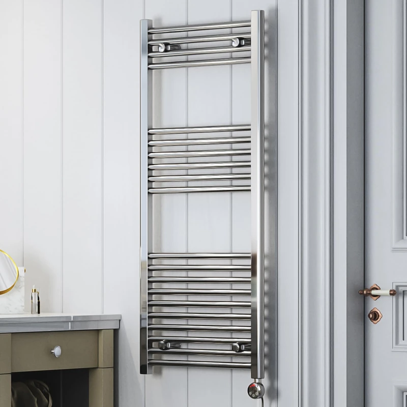Terma Electric Towel Rail, Steel, Chrome, 1200h x 500w