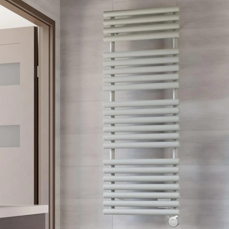 Terma Electric Towel Rail, Steel, Salt n Pepper, 1140h x 500w (mm) [600w]