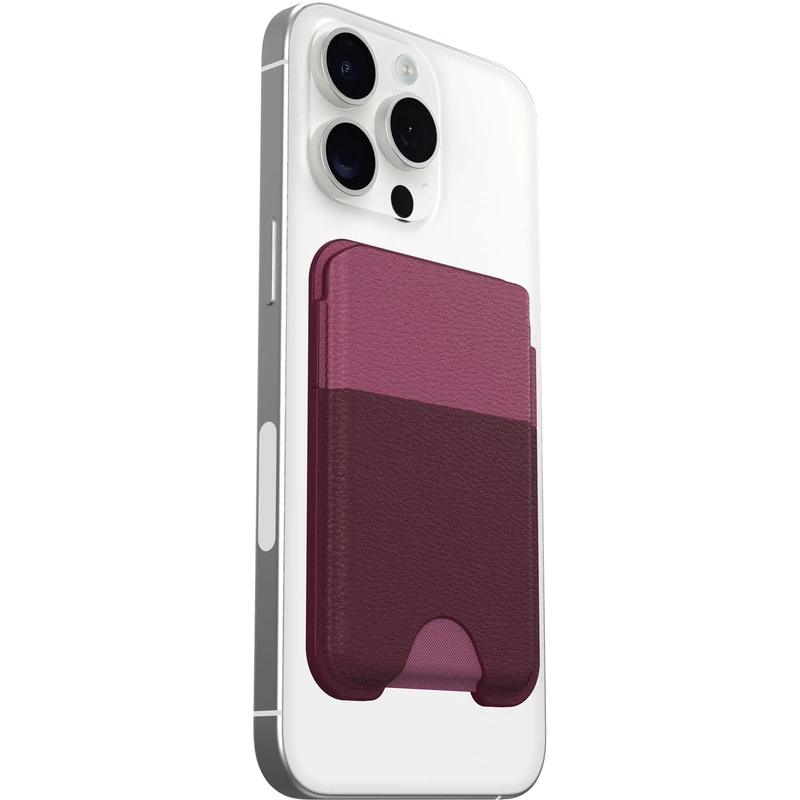 OtterBox Symmetry Cactus Leather Wallet for MagSafe, Soft-Touch Wallet with 2-3 Slots for Cards, Strong Magnetic Alignment and Attachment with MagSafe, Compatbile with iPhone, Pink