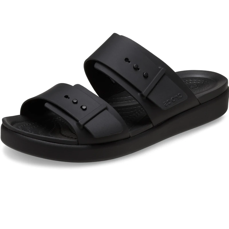 Crocs Women Sandal,Brooklyn Buckle Low,Black,8 UK Women