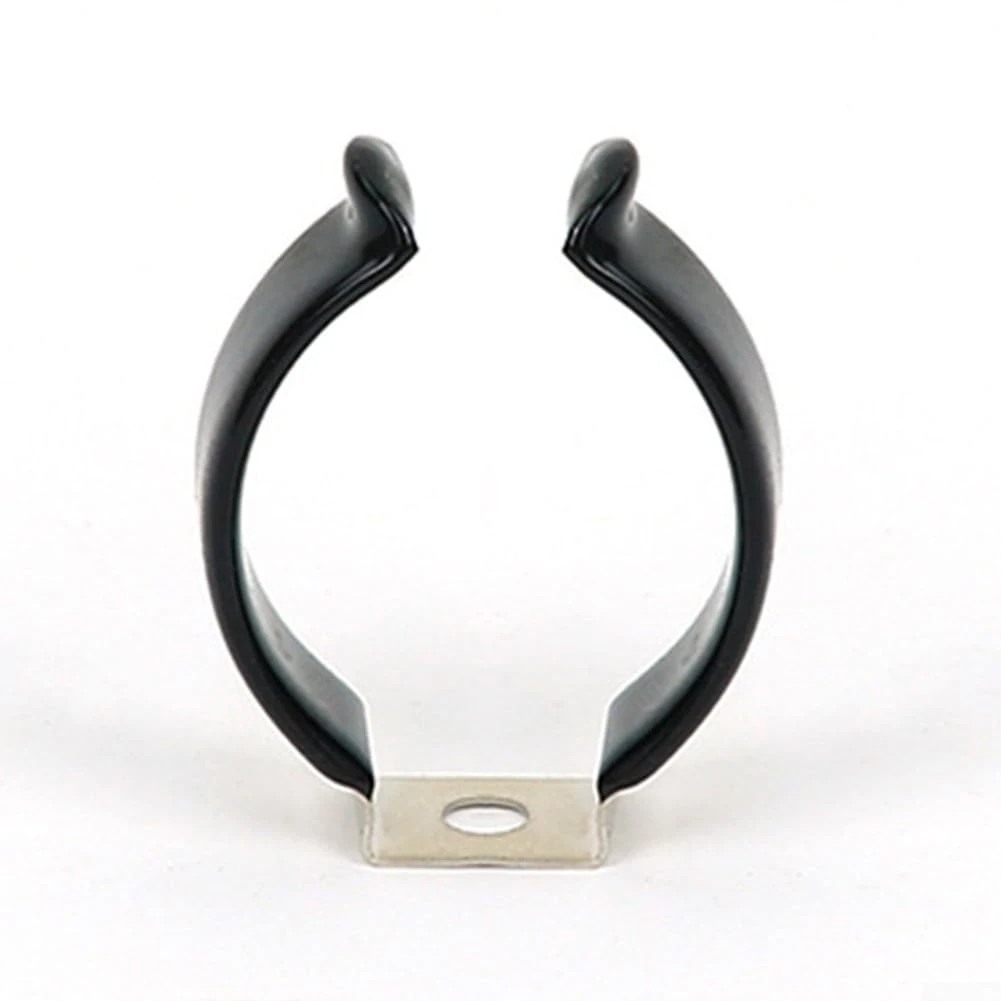 SPORTARC 10Pcs Spring Terry Clips, Heavy Duty Tool Storage Strap, Wall Mounted Tool Spring Terry Clips Storage Hangers (28MM, Black)