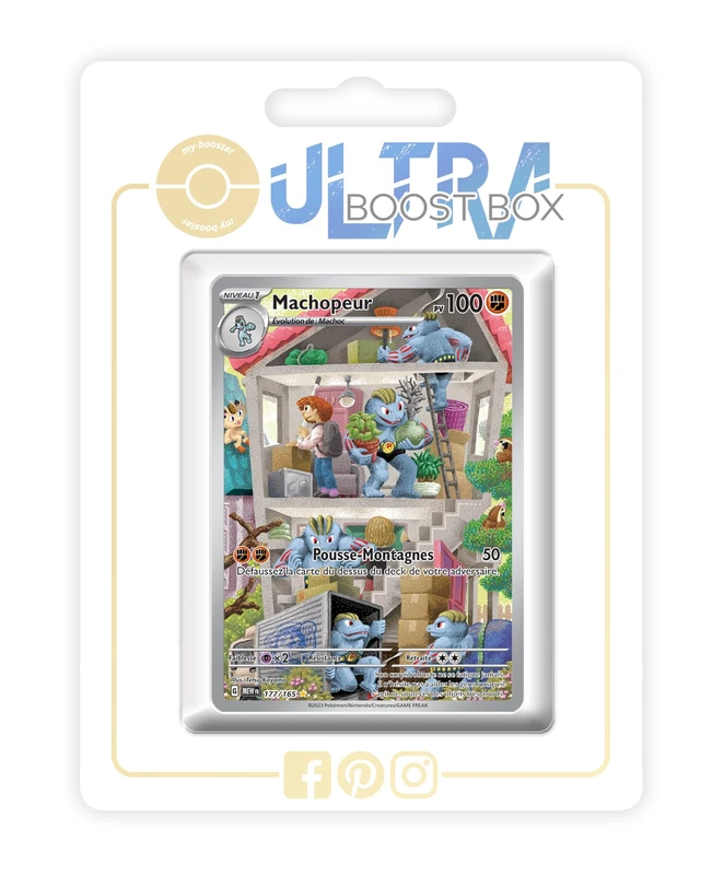 Machopeur (Machoke) 177/165 Alternative Shiny Pokémon Gallery - my-booster X Écarlate et Violet 3.5-151 Box of 10 Pokemon French Cards