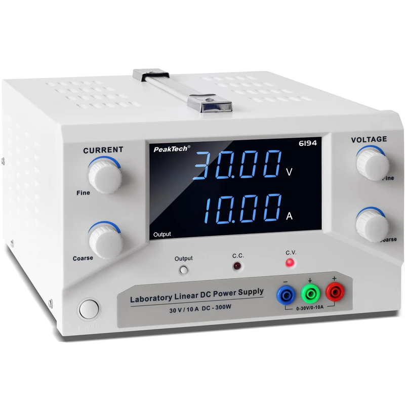 PeakTech, 6194, Lab Power Supply 0.30V/0.10A DC SELV Linear Power Supply with Isolation Transformer Lab Power Supply