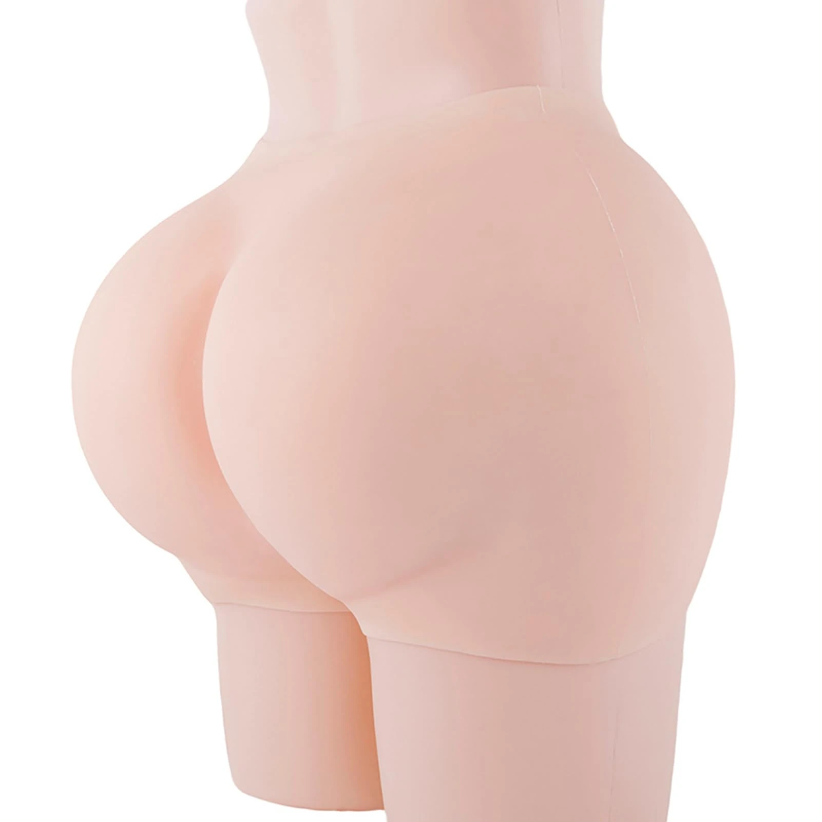 XYHAOAI Silicone Fake Big Butt Pants, Male to Female Silicone Bodysuit for Crossdressers Transgender Drag Queen Cosplay,White