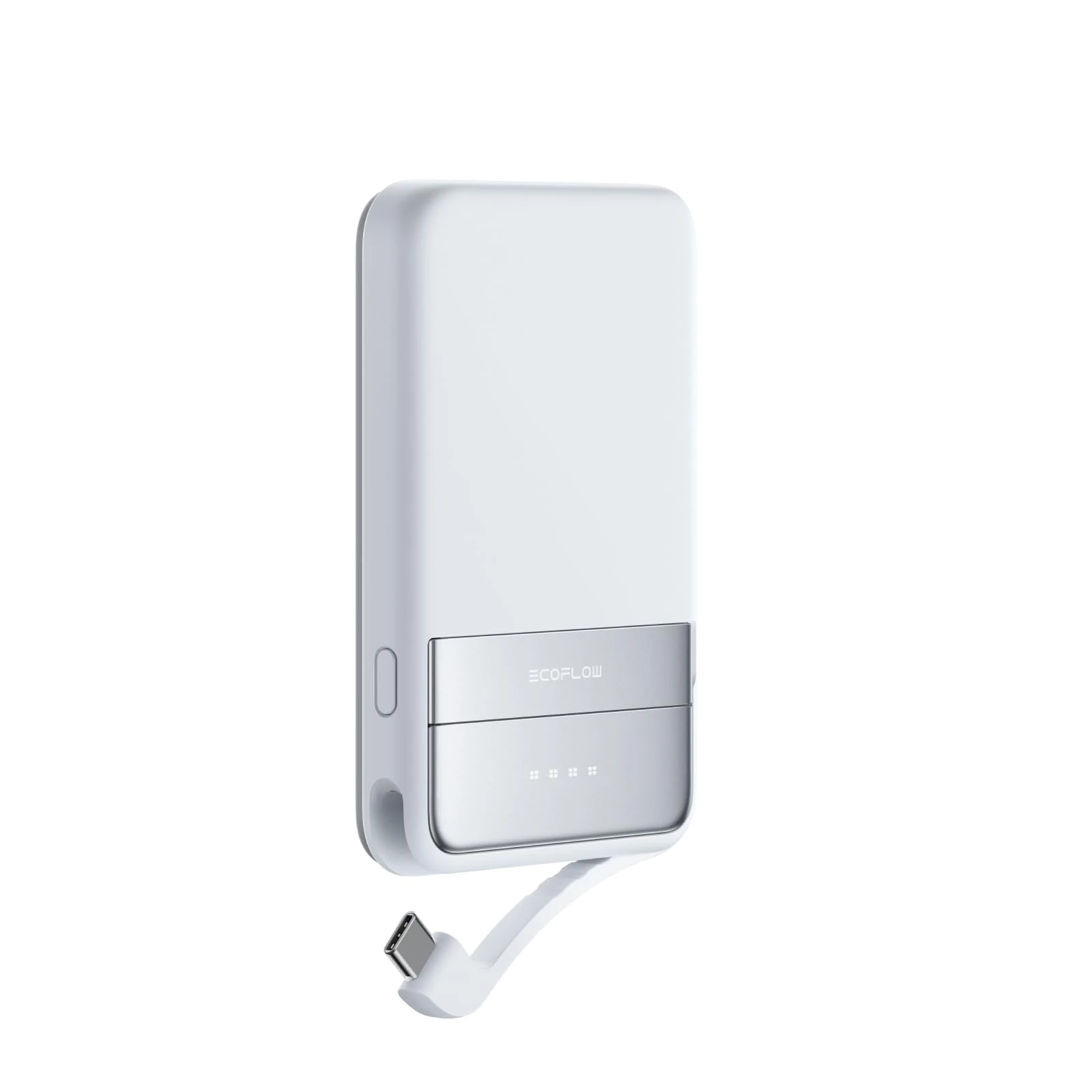 EF ECOFLOW Magnetic Power Bank 5000mAh, Wireless Portable Charger, 30W Fast Charging Battery Pack with USB-C Cable, Magnetic-Compatible For iPhone 16/15/14/13/12 Series (Blue)