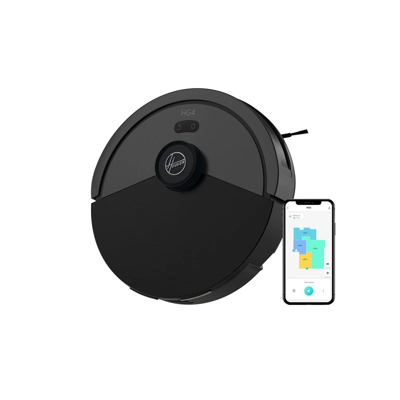 HG4 Robot Vacuum Cleaner, Up to 4000Pa Suction, Laser Navigation, Wi-Fi, Charging Base with Automatic Return, Obstacle Sensor, Customisable Home Map [HG410D]