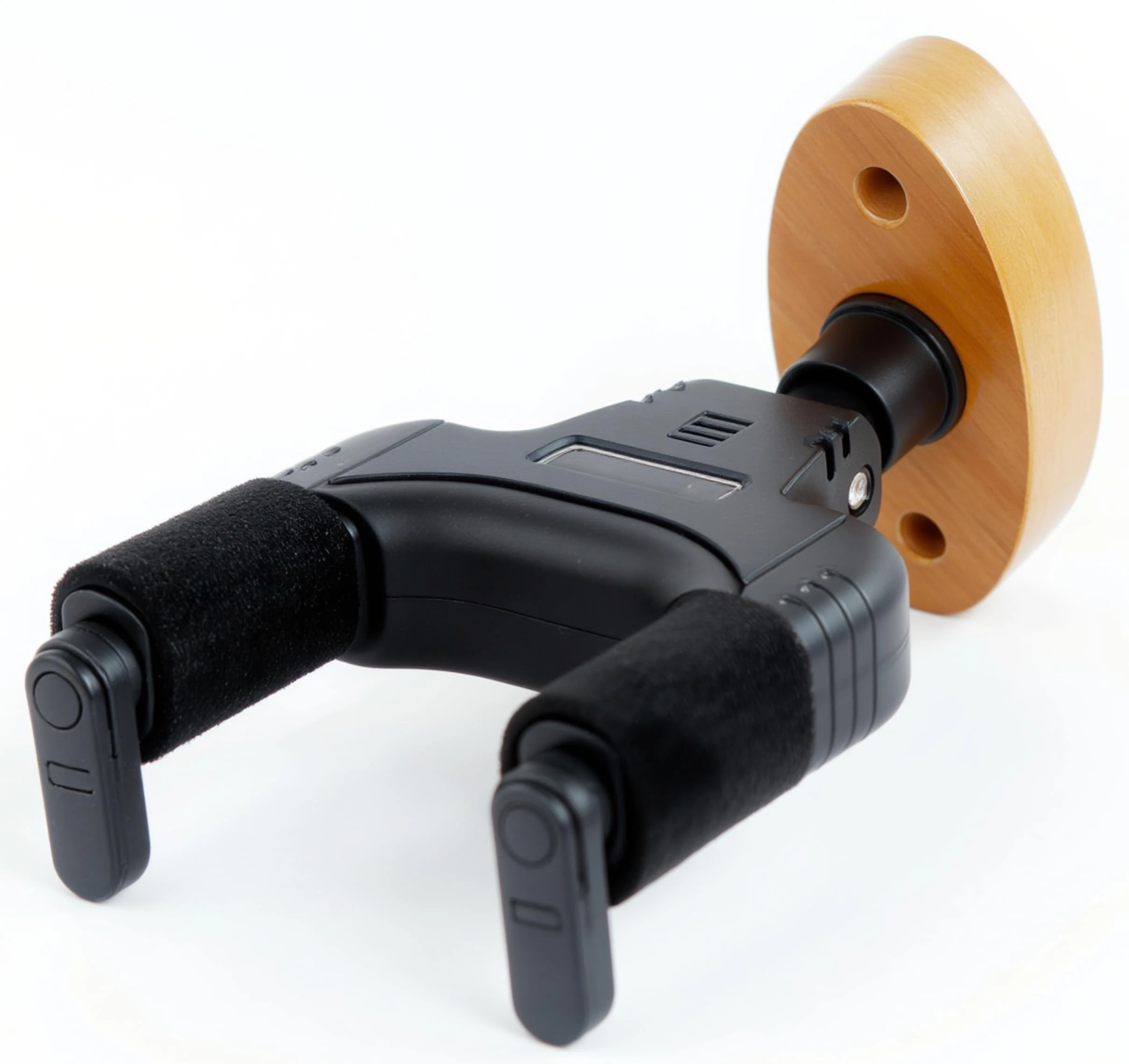 AUPHY Guitar Wall Mount Wood with Auto-Lock & Auto-Rotate Mechanism | 10KG+ Heavy Duty | Universal Mount for All Headstock/Neck Widths, Classical, Acoustic, Electric Guitars, Bass, etc