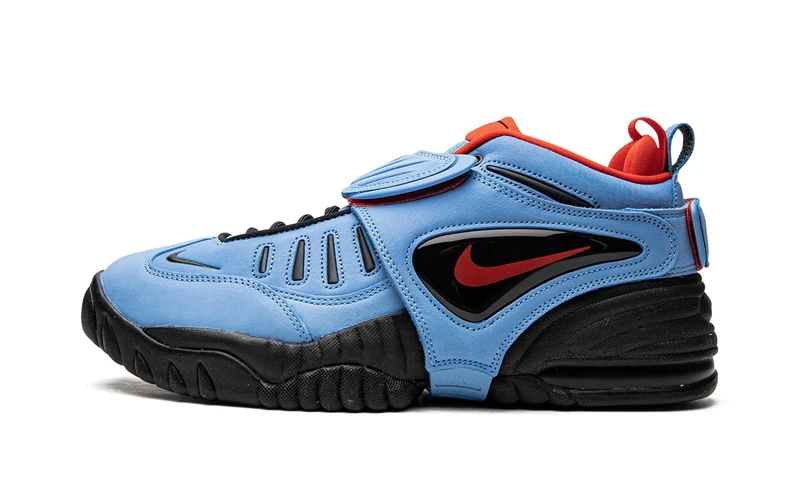 Nike Men's X Ambush Air Basketball Shoe, Blue/Black/Red, 3.5 UK