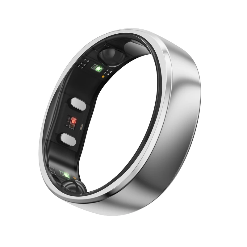 RingConn Gen 2, World’s First Smart Ring with Sleep Apnea Monitoring, No APP Subscription, 12-Day Battery Life, Stress/Heart Rate/Women's Health Tracker, Android & iOS Compatible (Silver, Size 11)