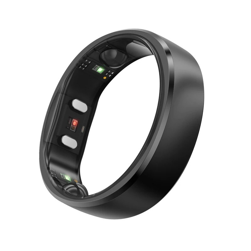 RingConn Gen 2, World’s First Smart Ring with Sleep Apnea Monitoring, No APP Subscription, 12-Day Battery Life, Stress/Heart Rate/Women's Health Tracker, Android & iOS Compatible (Black, Size 10) - Image 1