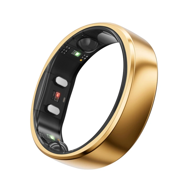 RingConn Gen 2, World’s First Smart Ring with Sleep Apnea Monitoring, No APP Subscription, 12-Day Battery Life, Stress/Heart Rate/Women's Health Tracker, Android & iOS Compatible (Rose Gold, Size 12)