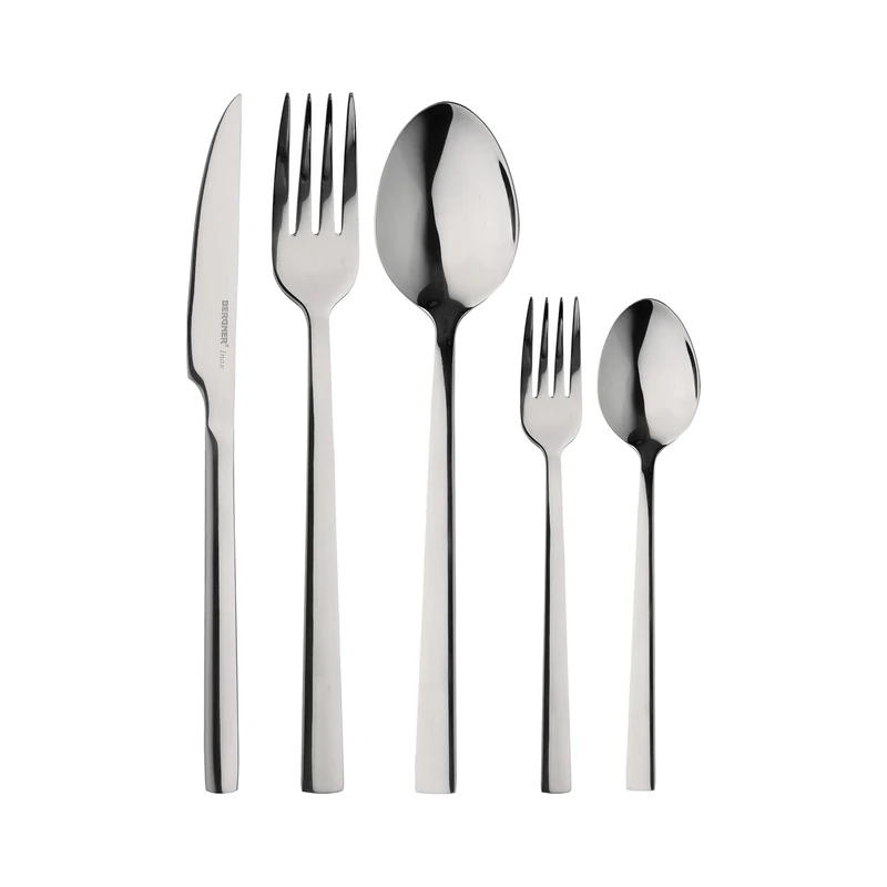 BERGNER Sofia 60-Piece Cutlery Set - Complete Cutlery for 12 People - Made of Sturdy Stainless Steel - Easy to Wash and Store