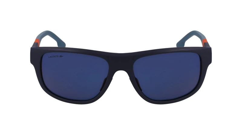 LACOSTE L6042S 424 MATTE BLUE/BLUE FLASH ORANGE 55/17/145 MALE Sunglasses - Image 1