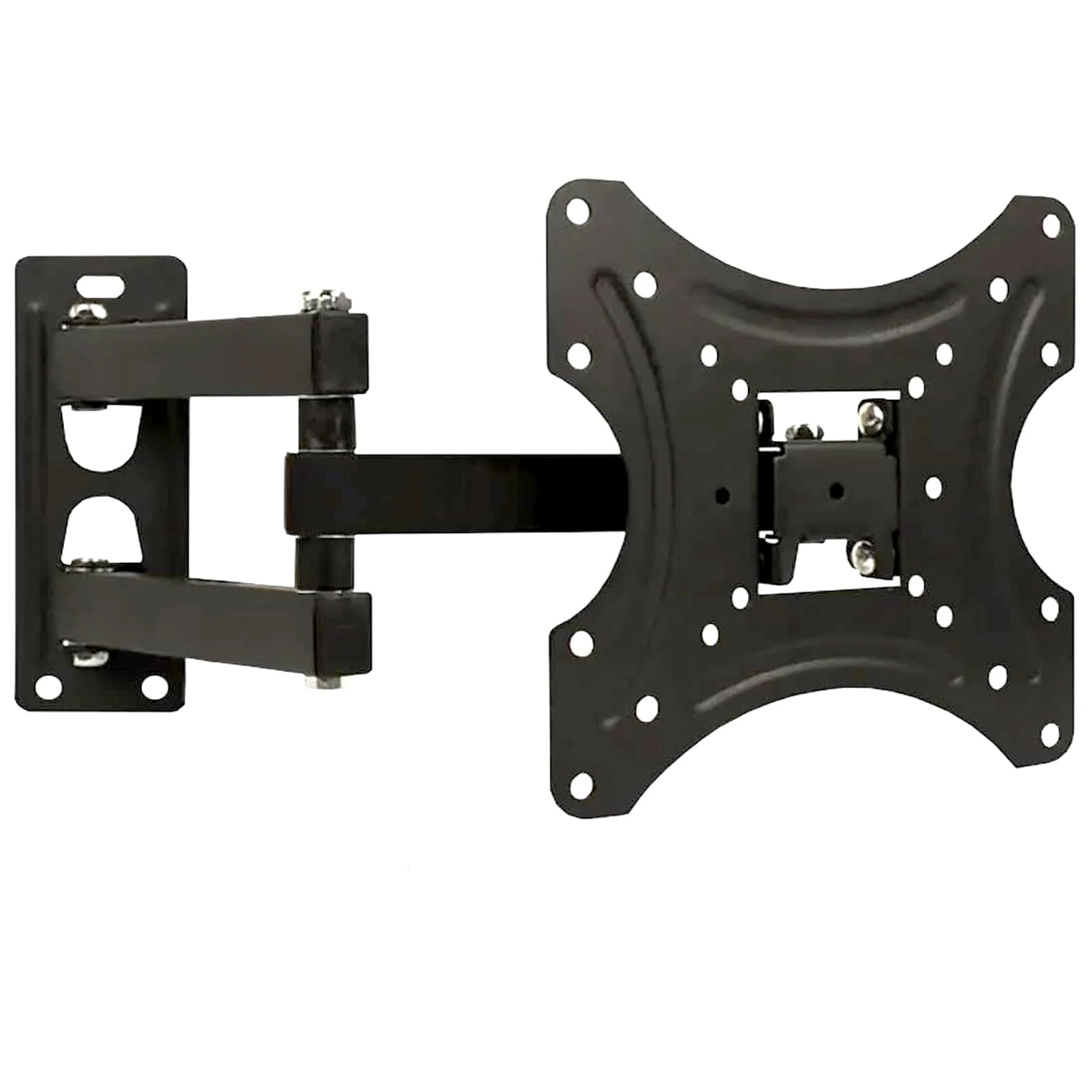 NTEK TV Wall Bracket Tilt Swivel Mount for 17 to 42 Inches, Weight Capacity 55lbs, Full Motion Articulating, Tilt, Swivel Extend/collapse Function 200x200mm, 200x100mm, 150x150mm,100x100mm, 75x75mm