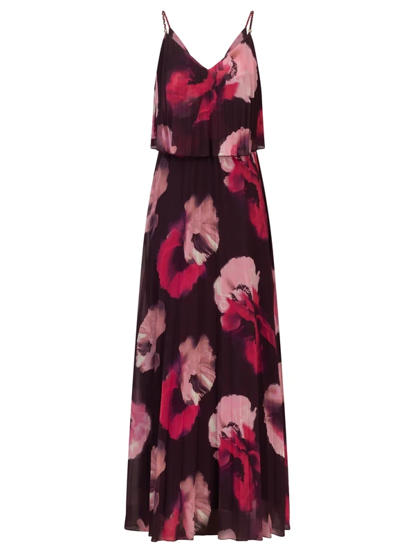 APART Fashion Women's Abendkleid Dress, Plum-Multicoloured, 8