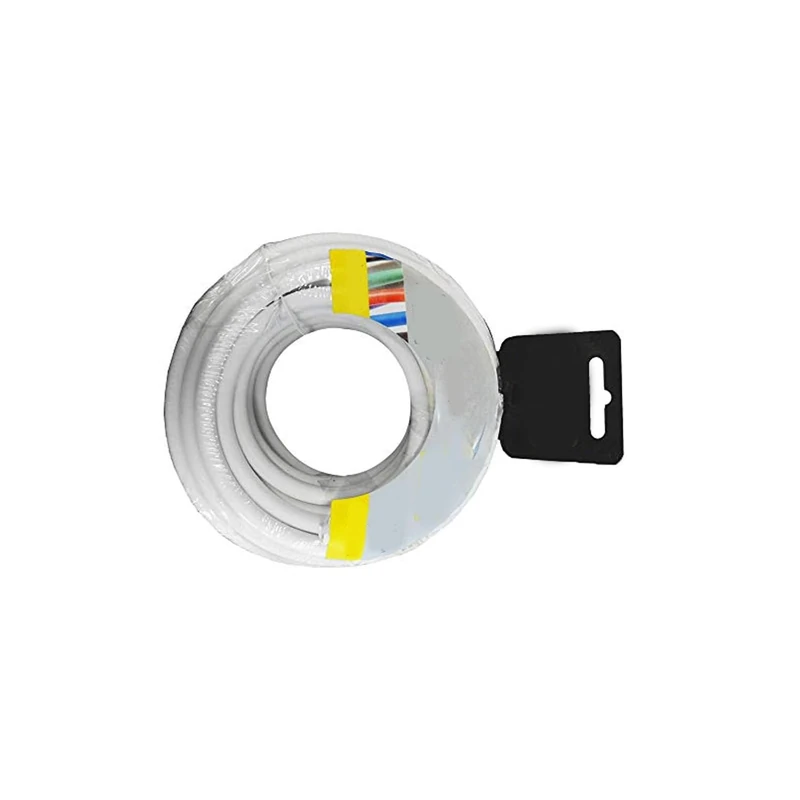 Zarivy 50 m Aluminium Shielded coaxial Cable Reel – Ideal for Video and Audio Connections in Electrical installations, Monochrome - Image 1