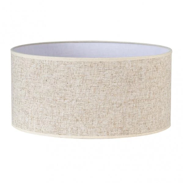 Cylindrical lampshade 60x60x30 cm in Beige Linen, Ideal for Table and Ceiling Lamps, adds Style and Warmth to Any Space.
