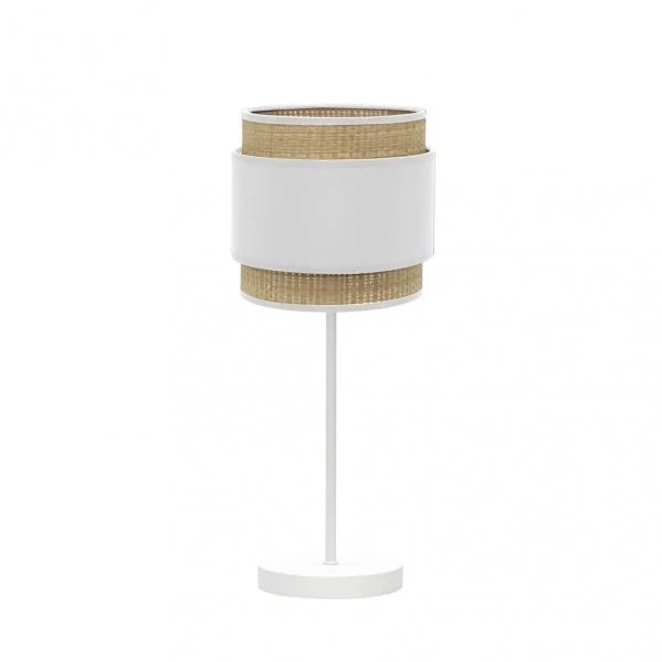 Zarivy Table lamp 45x18x18 cm, Natural/White, 1xe14, Ideal for Decorative and Functional Lighting in Indoor Spaces.