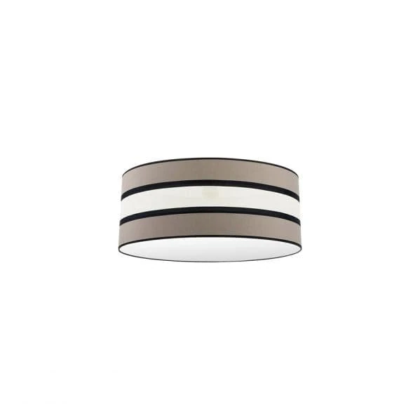 Pendant lampshade 50x50x22 cm in Taupe/Beige with Diffuser Included, Ideal for Decorative Lighting Indoors.