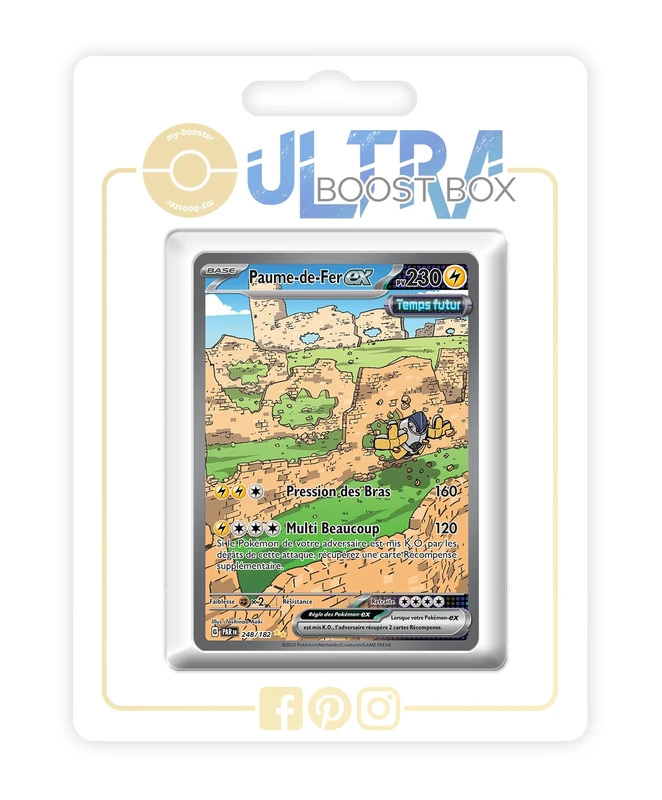 Paume-de-Fer ex (Iron Hands ex) 248/182 Future Alternative Shiny Pokémon Gallery - 4 - Faille Paradoxe Box of 10 Pokemon French Cards