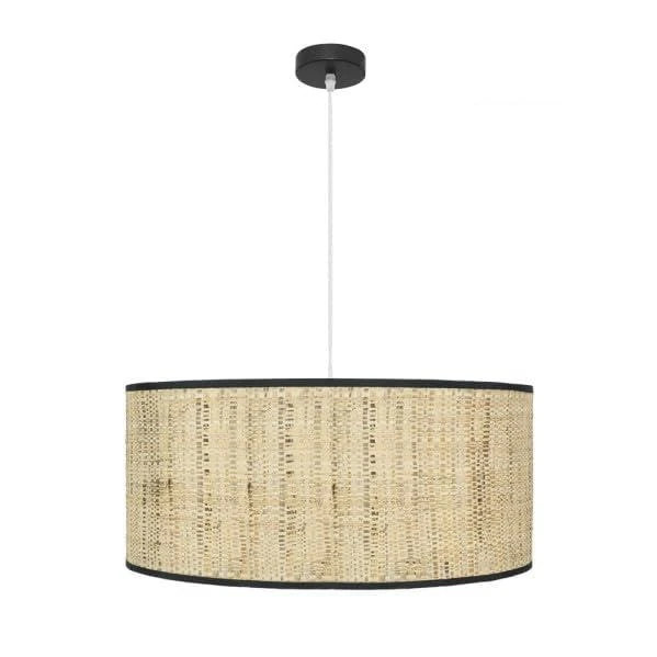 Pendant Light 3xe27 Black and canyle, Measures Regx60x60 cm, Ideal to Illuminate and Decorate Modern and Cozy Spaces.