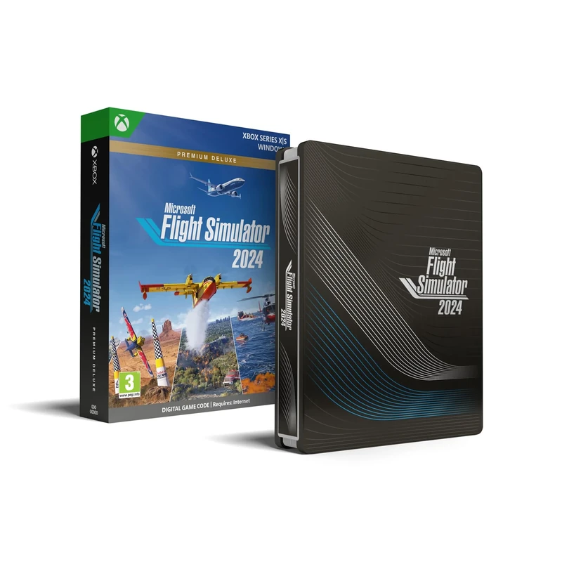Microsoft Flight Simulator 2024 – Premium Deluxe SteelBook® Edition – Xbox Series X|S and Windows Digital Code