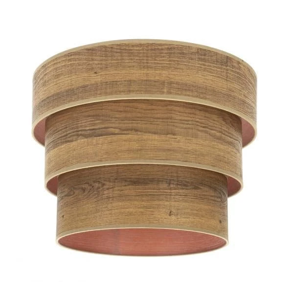 Triple Hanging Shade 50x40x28cm in Dark Wood - Ideal for Decoration and Setting in Modern Spaces. - Image 1