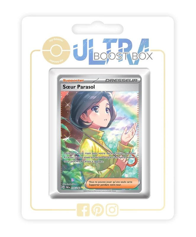 Sœur Parasol (Parasol Lady) 255/182 Alternative Shiny Pokémon Gallery Trainer - 4 - Faille Paradoxe Box of 10 Pokemon French Cards