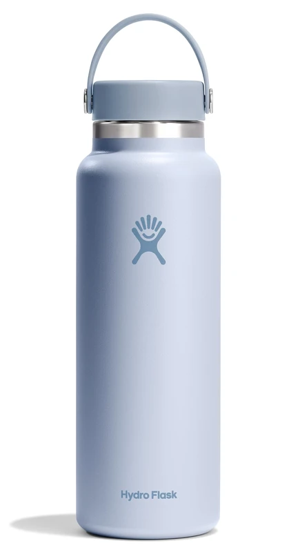 HYDRO FLASK - Wide Mouth Water Bottle 1180 ml (40 oz) - Vacuum Insulated Stainless Steel Water Bottle with Leak Proof Flex Cap - Surf