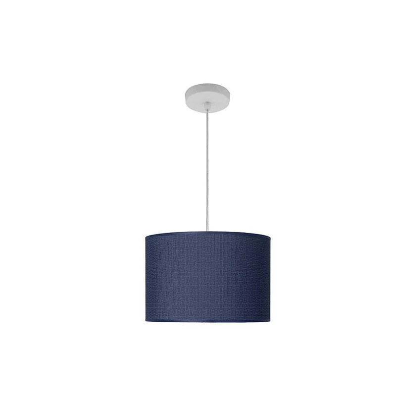 Zarivy Fashion Pendant E27 White and Blue, Dimensions 30x30 cm, Ideal to Illuminate Spaces and Decorate with Style.