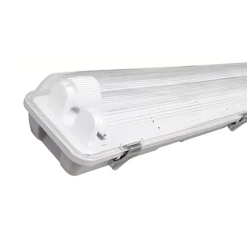 Tri-Proof luminaire for Two 1.2 m Tubes, Waterproof and dustproof; Ideal for Industrial and Outdoor Lighting.