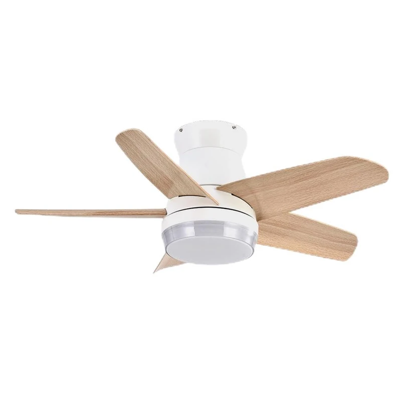 Zarivy DC Neutron 24W Fan 2400 lm, in a White and Beech Design. 5 Blades of 91 cm. Adjustable Light in 3000K, 4500K and 6000K. Includes Remote Control, Timer and Memory.