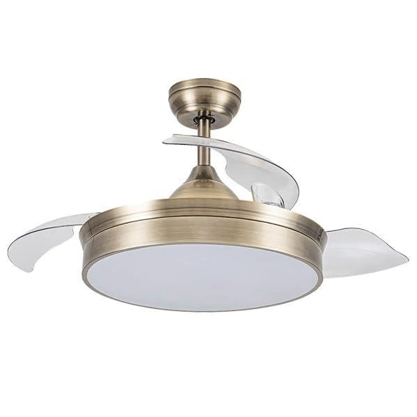 Zarivy Cala Cuero DC Fan, Elegant and Powerful 48W and 4800lm. It Offers 3 speeds, Timer, Remote Control and Memory. Light dimming: 3000-4000-6000K for Comfort and Efficiency.