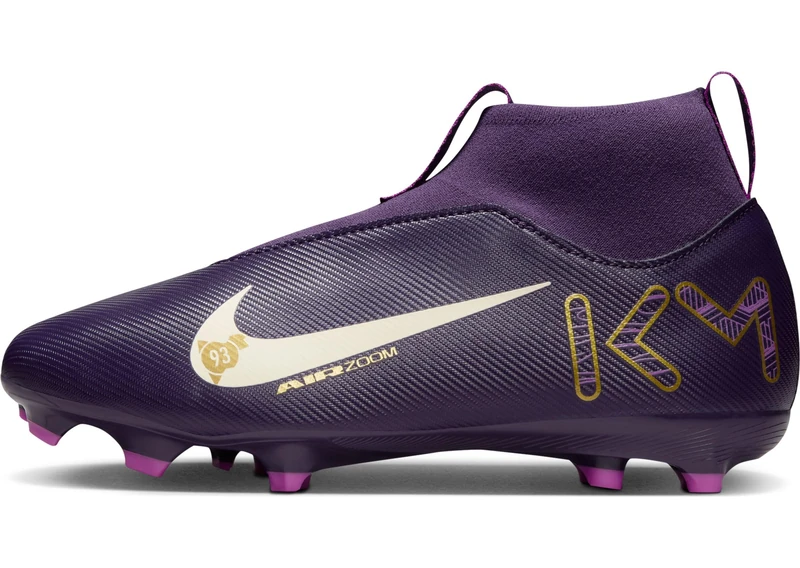 Nike HF3417-500 Jr. Mercurial Superfly 10 Academy Kylian Mbappé Men Grand Purple/Pale Ivory UK 4.5