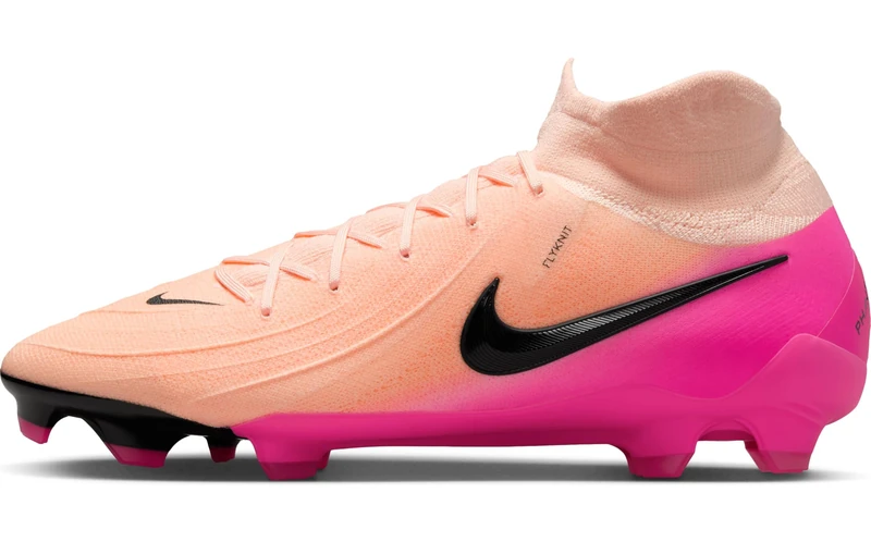 Nike Men's Phantom Luna II Academy FG/MG Football Shoe, Crimson Tint/Black/Pink Blast, 7