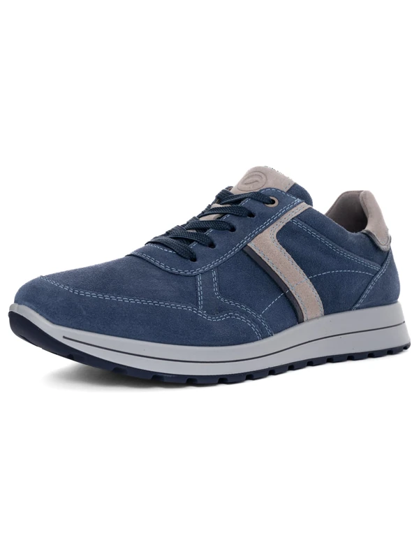 ARA Men's Matteo Sneaker, Denim Pebble Blue, 11.5 UK