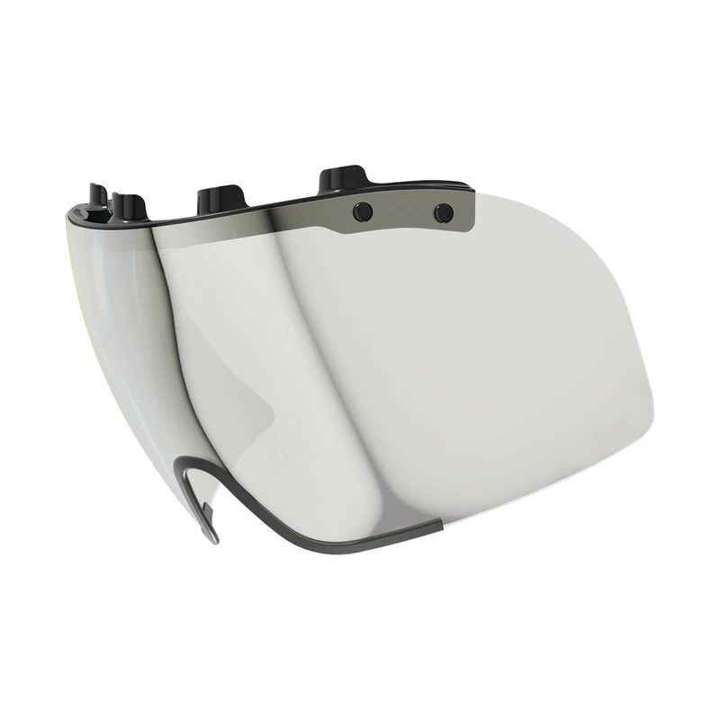 ABUS Visor for the GameChanger TT 1.1 Bike Helmet - anti-fog and form-fitting Visor for good visibility and Aerodynamics - easy to attach and remove - Bike Helmet Accessories - Chrome, Size S